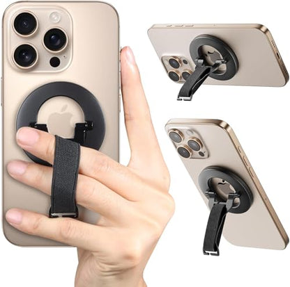 SUPERONE Magnetic Phone Stand Holder for Magsafe Phone Grip with Strap