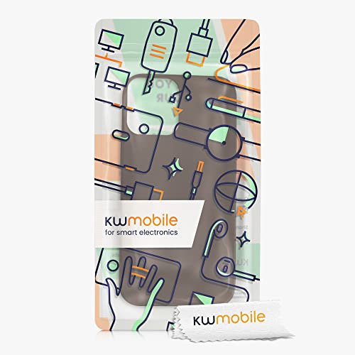 kwmobile Case Compatible with Apple iPhone 12 / iPhone 12 Pro Case - TPU Silicone Phone Cover with Soft Finish - Chocolate - color: Chocolate, size: iPhone 12 / iPhone 12 Pro