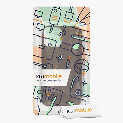 kwmobile Case Compatible with Apple iPhone 12 / iPhone 12 Pro Case - TPU Silicone Phone Cover with Soft Finish - Chocolate - color: Chocolate, size: iPhone 12 / iPhone 12 Pro