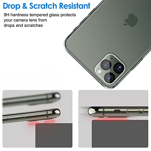 JETech Camera Lens Protector for iPhone 11 Pro Max/11 Pro, 3-Pack - size: iPhone 11 Pro/11 Pro Max