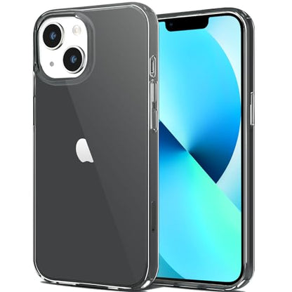 JJGoo Compatible with iPhone 13 mini Case, Soft Transparent Shockproof Protective Slim Thin Bumper Phone Cover for iPhone 13 mini - 5.4 inch, Translucent Black - color: Black