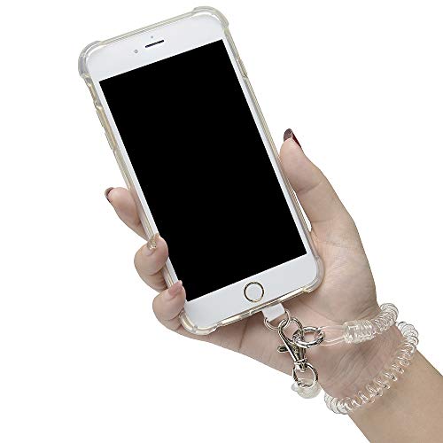 Doormoon Phone Tether Anti Theft, Phone Lanyard With Heavy Duty Carabiner - color: Transparent - 2 Pack