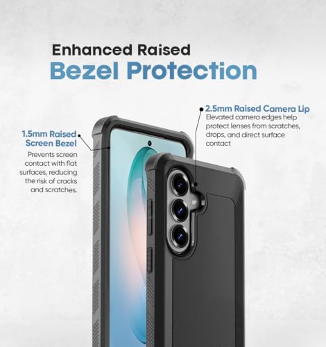 MOTIVE Heavy Duty Case for Samsung Galaxy s26, Belt Clip Holster | 6.3" | Bunker Series, Military Grade Multi-Layer Protection, PC/TPU Build, Sealed Port Cover, Compatible with MagSafe Qi2 Charging - size: s26