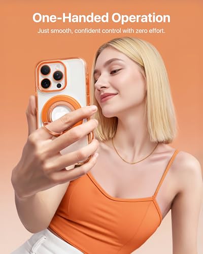 andobil 2026 3rd Gen Stability Magnetic Phone Ring Grip for MagSafe, Orange - color: Orange