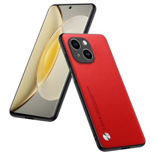 Phone Case Compatible with Smartphone, Compatible with iPhone 15 (6.1"), Protective Cover in PU Leather - Red - color: Red, size: iPhone15