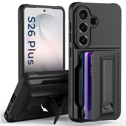 for Samsung Galaxy S26 Plus Case Wallet with Card Holder Black - color: Black, size: Samsung Galaxy S26 Plus Case