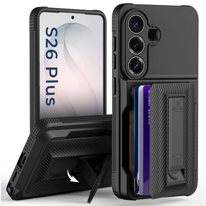 for Samsung Galaxy S26 Plus Case Wallet with Card Holder Black - color: Black, size: Samsung Galaxy S26 Plus Case