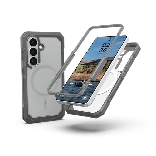 URBAN ARMOR GEAR UAG for Samsung Galaxy S26 Case 6.3" Trooper - Magnetic Charging Compatible Full Body with Port Protection Rugged Military Drop Tested Protective Cover, Clear/Ash - color: Trooper - Clear/Ash