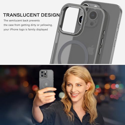 BENTOBEN Magnetic for iPhone 16 Pro Max Case,(Compatible with MagSafe) (Military Grade Drop Protection) Slim Translucent Matte Shockproof with Anti-Fingerprint Phone Case 6.9",Gray - color: Gray