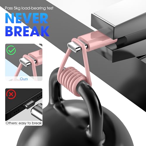Apple USB C to USB C Cable, USBC Cable, Fast Charging, 3-Pack 6FT Pink - color: Pink, size: 6FT