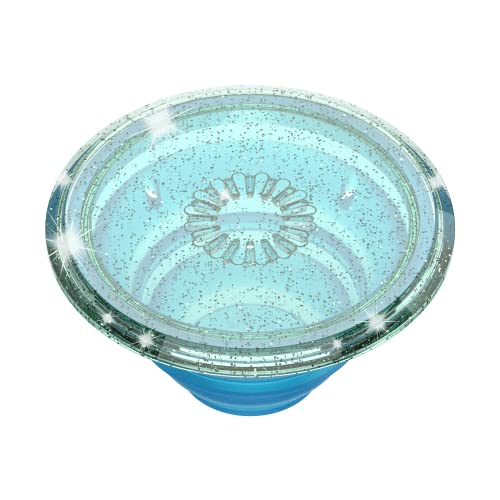 PopSockets Phone Grip with Expanding Kickstand, Adhesive Grip - Translucent Glitter Mint - color: Lavender