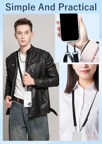 ZXZone Metal Phone Lanyard Attachment – 2-Way Double Buckle Hole Design, Stainless Steel Tether Tab for iPhone Cases, Universal Phone Strap Connector(Golden-TQ) - color: Golden-TQ