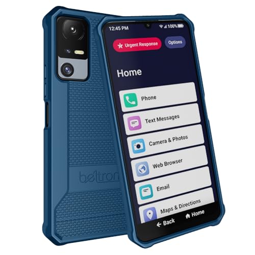 BELTRON Phone Case for Jitterbug Smart 4, Slim Industrial Strength Protective Grip Case with Reinforced Technology for TCL 40XL / Lively Jitterbug Smart4 (Blue) - color: Blue