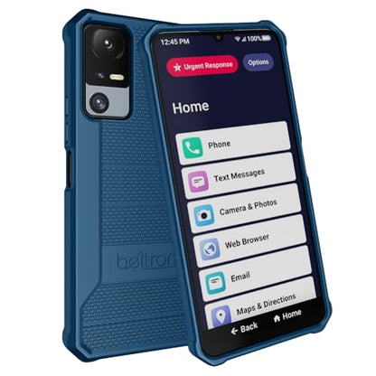 BELTRON Phone Case for Jitterbug Smart 4, Slim Industrial Strength Protective Grip Case with Reinforced Technology for TCL 40XL / Lively Jitterbug Smart4 (Blue) - color: Blue