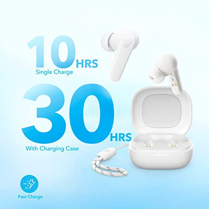 Soundcore by Anker P20i True Wireless Earbuds, with Big Bass, 30H Playtime - color: White