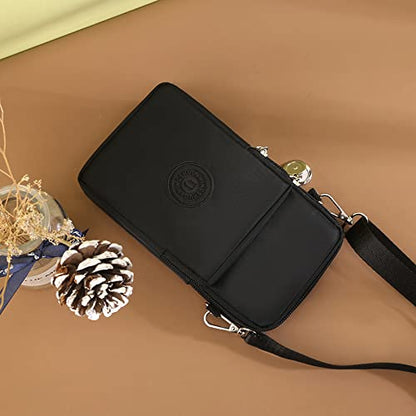 Women Crossbody Cell Phone Purse Case Armband Bag for iPhone 12 13 Mini 14 15 Plus 11 Pro Max Google Pixel 6a 7a 8a 6 7 8 Pro - color: Black-pattern