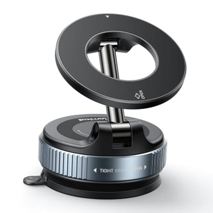 Lamicall for MagSafe Car Mount 70LBS Vacuum Suction Dashboard & Windshield - color: Black