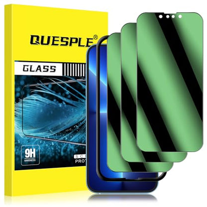 [3 Pack] for iPhone 13 Pro Max Green Privacy Screen Protector - size: iPhone 13 Pro Max/14 Plus