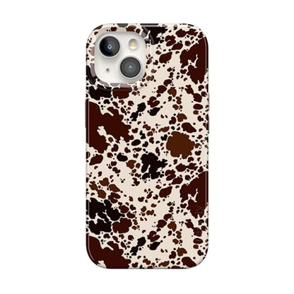 Casely iPhone 15 Plus Case | Cowgirl Envy | Cow Print | Compatible with MagSafe | Classic Ultra Slim Design - color: Cowgirl Envy | Cow Print
