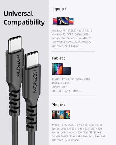 Short USB C to USB C Cable 1.5FT 3Pack,18inch 60W USB-C Fast Charging Cable - size: 1.5 FT (Regular)
