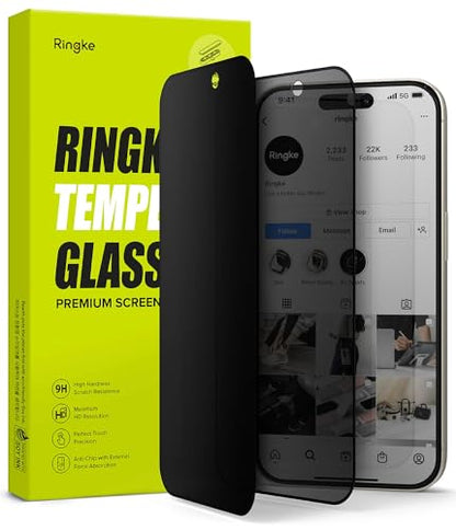 Ringke for iPhone 15 Pro Screen Protector [Privacy Glass] - size: iPhone 15 Pro