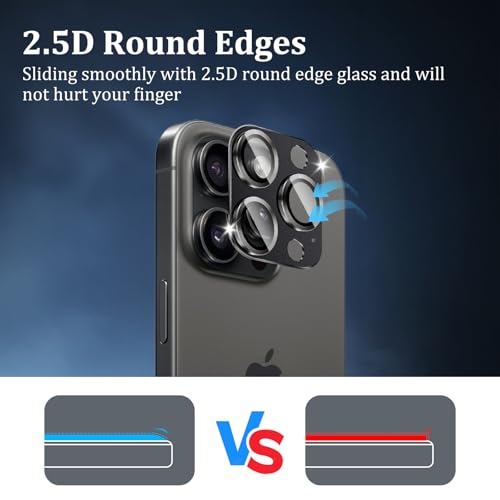 Camera Lens Protector for iPhone 15 Pro/15 Pro Max - size: 15 Pro/Pro Max