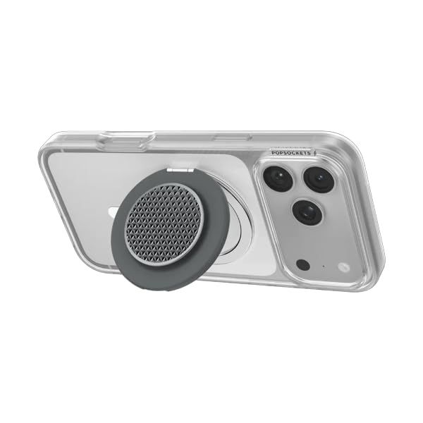 PopSockets Kick-Out Grip for MagSafe, Kickstand- Knurl Gunmetal - color: Knurl Gunmetal, style: MagSafe Kick-Out