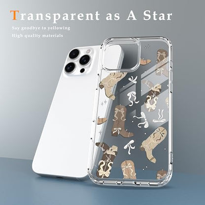 IAIYOXI Clear Case for iPhone 16 Pro, [Crystal Clear Military-Grade Drop Protection], Non-Yellowing, Slim Lightweight Transparent TPU Bumper Phone Case Cover Design - High Heels - color: High Heels, size: iPhone 16 Pro