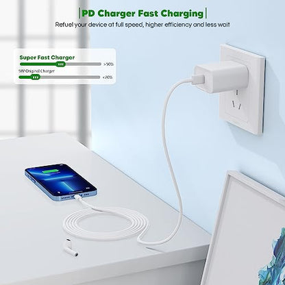 iPhone Charger Fast Charging,[Apple MFi Certified] 2 Pack Apple USB Charger - size: 2Pack 6Feet
