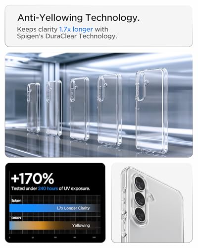 Spigen for Galaxy S26 Case, Ultra Hybrid [No Magnet Ring][Anti-Yellowing] - Crystal Clear - color: Crystal Clear, size: Galaxy S26