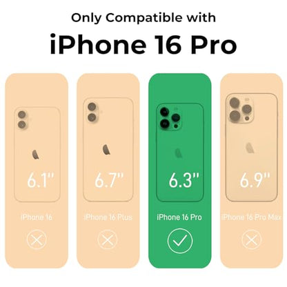Dumkery Cute White Flowers Case Compatible with iPhone 16 Pro Clear Case, Floral Aesthetic Pattern, Soft TPU Shockproof Cover for Girls Women - size: iPhone 16 Pro