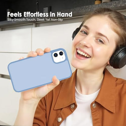 TENOC Phone Case Compatible with iPhone 11, Sierra Blue Case Translucent Protective Bumper Matte Hard Back Cover for 6.1 Inch - color: Sierra Blue, size: iPhone 11