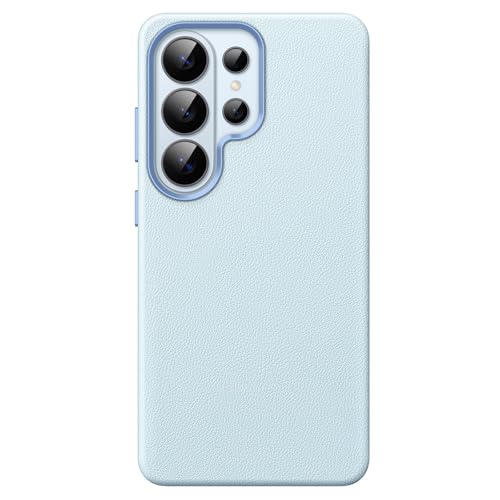 JETech Vegan Leather Case for Samsung Galaxy S26 Ultra, Omphalodes | Compatible with MagSafe, Anti-Slip Grip Phone Cover, Metal Button, Soft Microfiber Lining - color: Omphalodes, size: Galaxy S26 Ultra