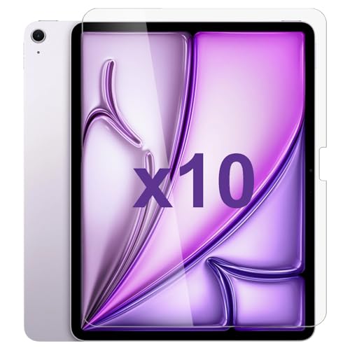 10 Pack Tempered Glass Screen Protector Guard for Apple iPad Air 13 Inch 8th Gen M4 2026 Bulk