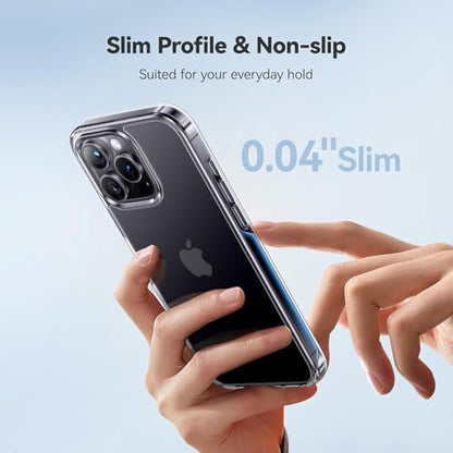 for iPhone 16Pro Case, [Not Yellowing] [Ultra Slim] Lightweight & Thin, Shockproof Protective, Screen & Camera Protection - Crystal Clear