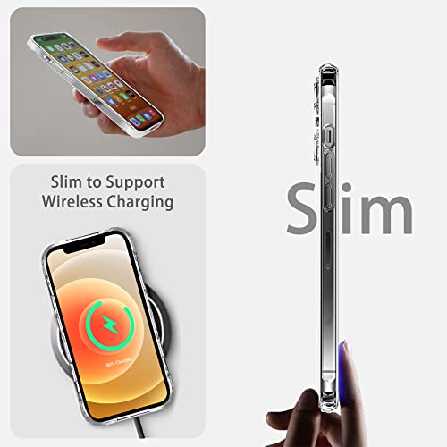 JJGoo Compatiable with iPhone 12 Mini Case Clear, Transparent Shockproof Phone Case for iPhone 12 Mini, Slim Anti-Scratch Hard PC Back Protective Cover Bumper - size: for iPhone 12 Mini