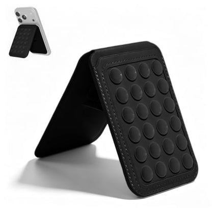Aiivioll 4-in-1 Magnetic Grip Card Holder Stand for MagSafe Black - color: Black