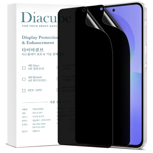 27° Privacy Screen Protector for Samsung Galaxy A36 5G [2-PACK] 6H Anti-Spy PET Film, Scratch Resistant, Easy Installation w/ Alignment Jig * Galaxy A36 with optical fingerprint sensors do not support fingerprint unlocking with a privacy film on - size: G