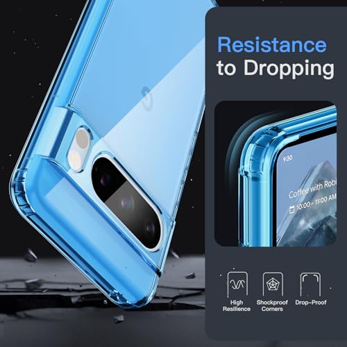JETech Case for Google Pixel 8 Pro, Anti-Yellowing, Bay | Shockproof Protection, Scratch Resistant Hard PC Back, Durable Transparent TPU Bumper - color: Bay, size: Pixel 8 Pro