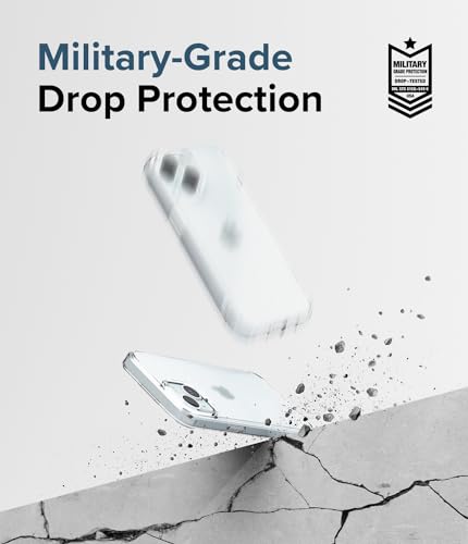 Ringke for iPhone 15 Case [Fusion Matte Clear] | Oil & Dirt Resistant, Anti-Fingerprint Technology Prevents Oily Smudges, Frosted Coating Feels Velvety Soft - size: iPhone 15