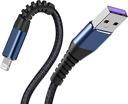 [ Apple Certified 2pack ] iPhone Charger,Lightning Cable, Fast Charging Cables for Apple iPhone 12/11/11Pro/11Max/ X/XS/XR/XS Max/8/7/6/5S/SE/iPad Mini Air (16ft, Blue) - color: Blue, size: 16foot