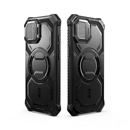 i-Blason for iPhone 16e / iPhone 17e Case MagSafe with Stand, Black - color: Black