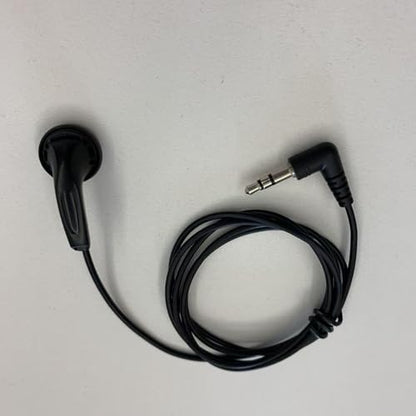 Single Earphone 3.5mm Plug, Mono Earbuds Headphone Low Cost Ear Buds for One Ear, Compatible with Android Smartphones MP3 Players