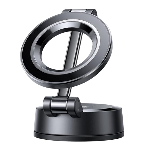 Lamicall for Magsafe Car Mount Dashboard Windshield 70LBS Powerful Suction - color: Black