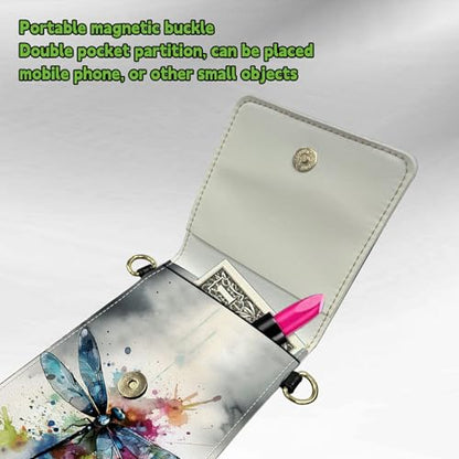Small Crossbody Bags with Adjustable Shoulder Strap - color: Dragonfly Color