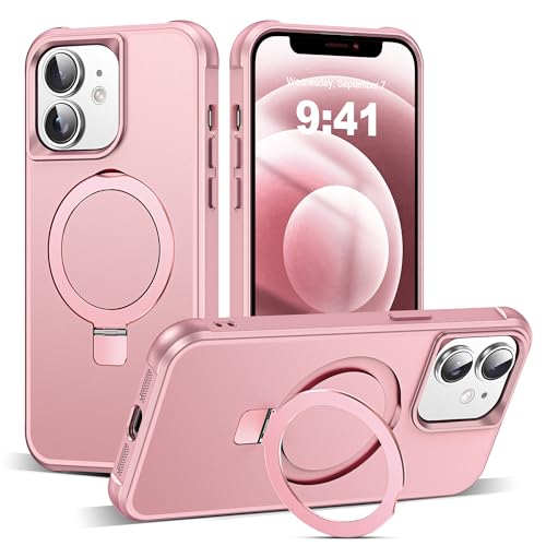 SKYLMW Compatible with iPhone 12/12 Pro Case with Stand,Rose Gold - color: Rose Gold, size: iPhone 12 & iPhone 12 Pro