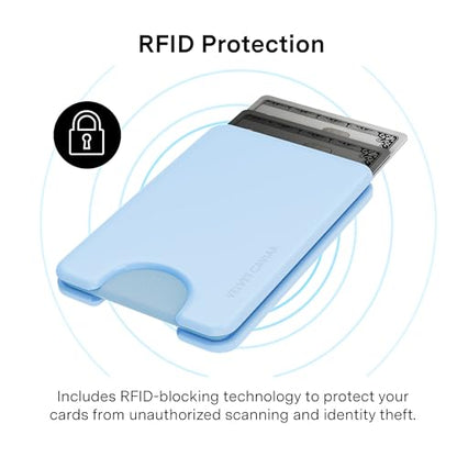VELVET CAVIAR compatible with MagSafe Wallet - Magnetic Card Holder - color: Cotton Candy Blue