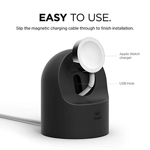 elago W2 Charger Stand for All Apple Watch Series - color: Black