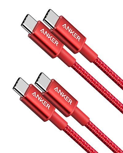 Anker USB C to USB C Cable, 60W Fast Charging Cable (2-Pack, 3.3 ft, Red) - color: Red, size: 3.3FT*2