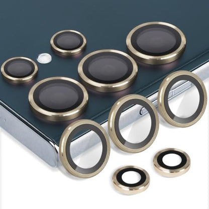 Camera Lens Protector for Samsung Galaxy S25 Ultra, Gold - color: Gold